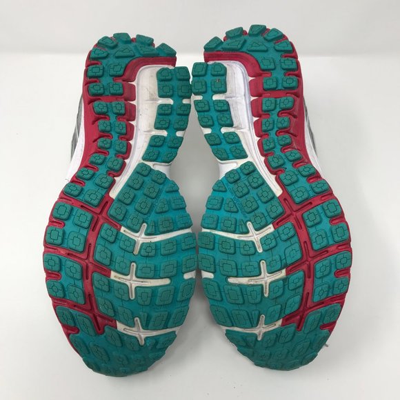 Brooks Ghost 8 Running Sneakers Silver Pink White - Picture 8 of 8